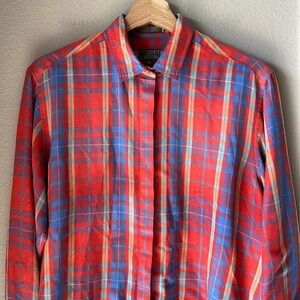 JOHN HENRY Womens Palid Long Sleeve Button Down Shirt